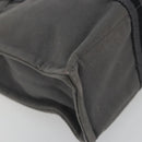 HERMES Fourre Tout PM Hand Bag Canvas Gray Silver Auth 196919A-11