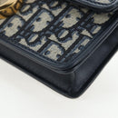 Christian Dior Trotter Canvas Dior 30 Montaigne Bag 2way Navy Gold Auth 196920SAM-14