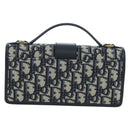 Christian Dior Trotter Canvas Dior 30 Montaigne Bag 2way Navy Gold Auth 196920SAM-3