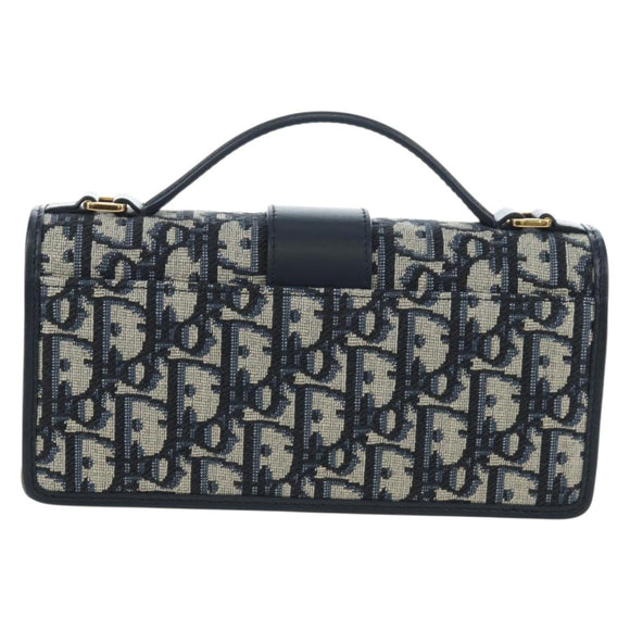Christian Dior Trotter Canvas Dior 30 Montaigne Bag 2way Navy Gold Auth 196920SAM
