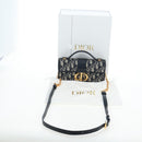 Christian Dior Trotter Canvas Dior 30 Montaigne Bag 2way Navy Gold Auth 196920SAM-31