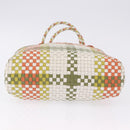 Salvatore Ferragamo Gancini Tote Bag Leather Multicolor Silver Auth 196921A-10