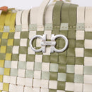 Salvatore Ferragamo Gancini Tote Bag Leather Multicolor Silver Auth 196921A-15