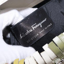 Salvatore Ferragamo Gancini Tote Bag Leather Multicolor Silver Auth 196921A-16