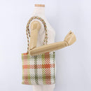 Salvatore Ferragamo Gancini Tote Bag Leather Multicolor Silver Auth 196921A-21