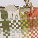 Salvatore Ferragamo Gancini Tote Bag Leather Multicolor Silver Auth 196921A-4