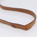 CELINE Macadam Canvas Hand Bag PVC Leather 2way Brown Gold Auth 196924-10
