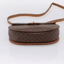 CELINE Macadam Canvas Hand Bag PVC Leather 2way Brown Gold Auth 196924-13