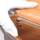 CELINE Macadam Canvas Hand Bag PVC Leather 2way Brown Gold Auth 196924-24