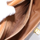 CELINE Macadam Canvas Hand Bag PVC Leather 2way Brown Gold Auth 196924-25