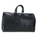 LOUIS VUITTON Epi Keepall 45 Boston Bag Black M42972 LV Auth 196925V-1