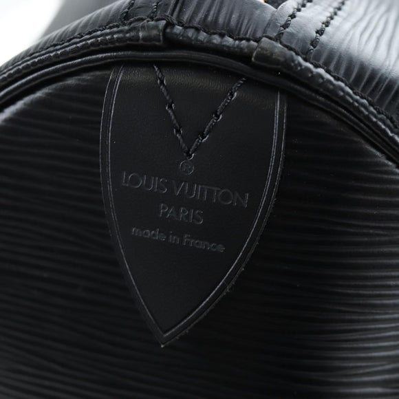 LOUIS VUITTON Epi Keepall 45 Boston Bag Black M42972 LV Auth 196925V