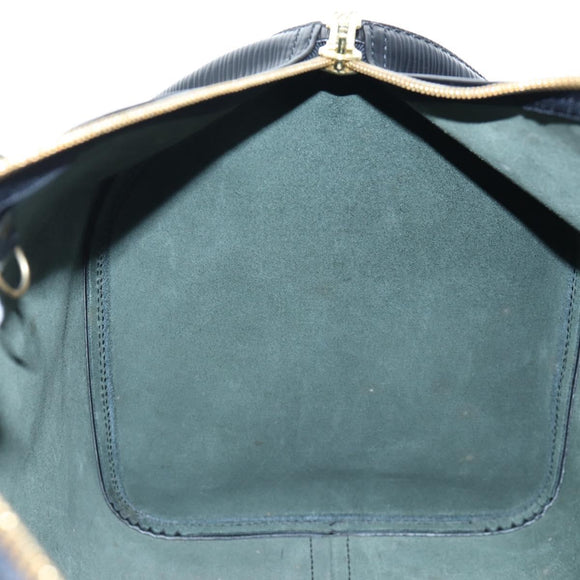 LOUIS VUITTON Epi Keepall 45 Boston Bag Black M42972 LV Auth 196925V
