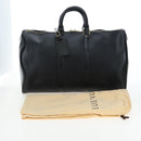 LOUIS VUITTON Epi Keepall 45 Boston Bag Black M42972 LV Auth 196925V-12
