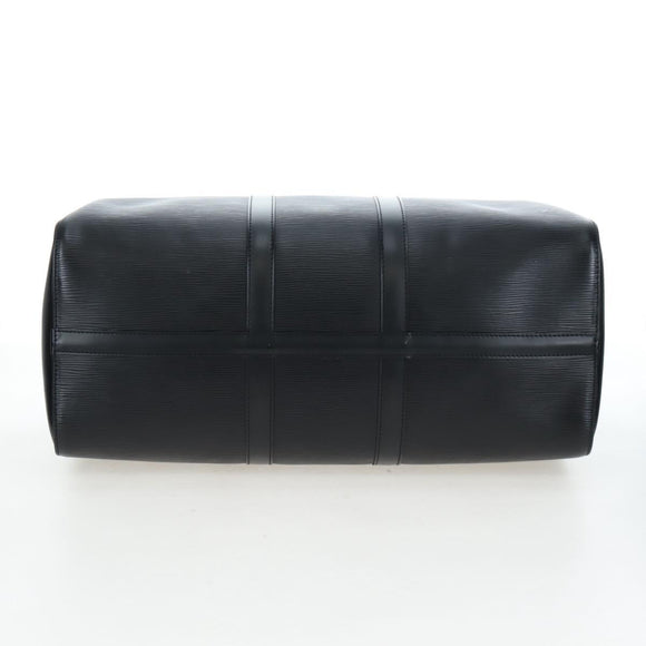 LOUIS VUITTON Epi Keepall 45 Boston Bag Black M42972 LV Auth 196925V