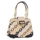 LOUIS VUITTON Monogram Charm Mini Linda Hand Bag Ivory LV Auth 196930M-1