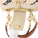 LOUIS VUITTON Monogram Charm Mini Linda Hand Bag Ivory LV Auth 196930M-20
