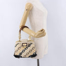 LOUIS VUITTON Monogram Charm Mini Linda Hand Bag Ivory LV Auth 196930M-29