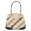 LOUIS VUITTON Monogram Charm Mini Linda Hand Bag Ivory LV Auth 196930M-2