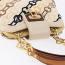 LOUIS VUITTON Monogram Charm Mini Linda Hand Bag Ivory LV Auth 196930M-8