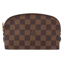 LOUIS VUITTON Damier Ebene Pochette Cosmetic PM Pouch N47516 LV Auth 196932-13