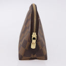 LOUIS VUITTON Damier Ebene Pochette Cosmetic PM Pouch N47516 LV Auth 196932-4