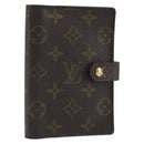 LOUIS VUITTON Monogram Agenda PM Day Planner Cover R20005 LV Auth 196938-1