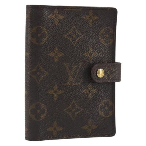 LOUIS VUITTON Monogram Agenda PM Day Planner Cover R20005 LV Auth 196938