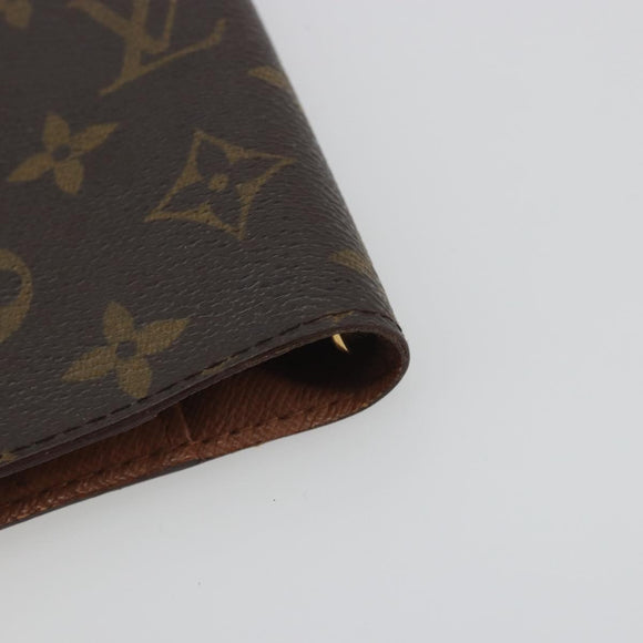 LOUIS VUITTON Monogram Agenda PM Day Planner Cover R20005 LV Auth 196938