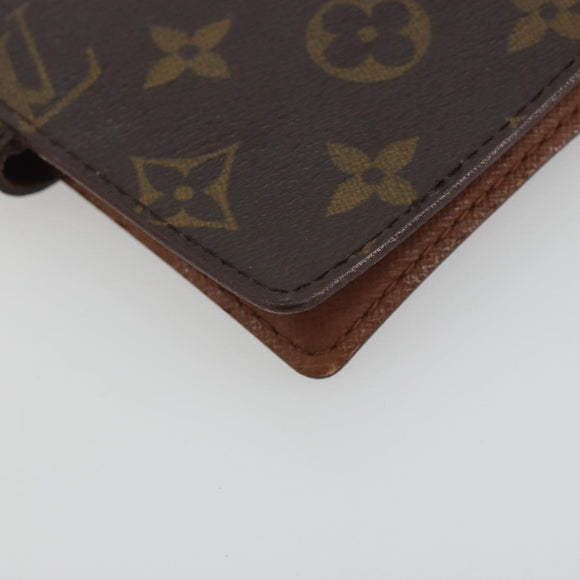 LOUIS VUITTON Monogram Agenda PM Day Planner Cover R20005 LV Auth 196938