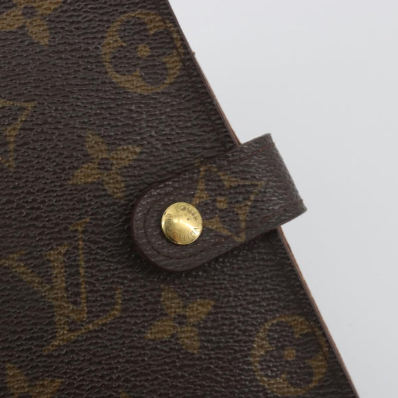 LOUIS VUITTON Monogram Agenda PM Day Planner Cover R20005 LV Auth 196938