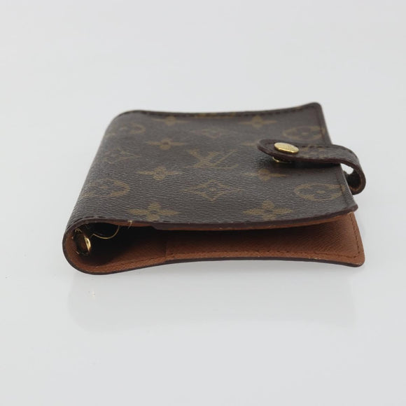 LOUIS VUITTON Monogram Agenda PM Day Planner Cover R20005 LV Auth 196938