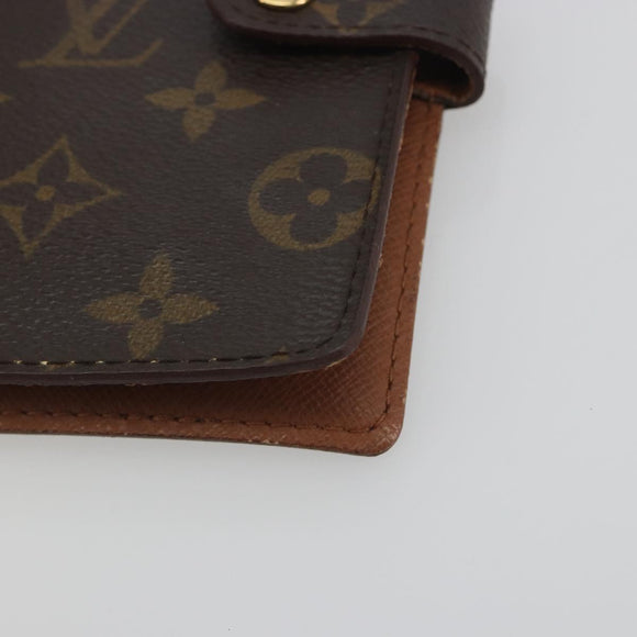 LOUIS VUITTON Monogram Agenda PM Day Planner Cover R20005 LV Auth 196938