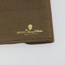 GUCCI GG Supreme Web Sherry Line Long Wallet PVC Beige Gold Auth 196939-20