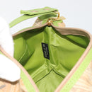 ETRO Hand Bag PVC Canvas Beige Gold Auth 196941A-17