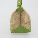 ETRO Hand Bag PVC Canvas Beige Gold Auth 196941A-4