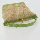 ETRO Hand Bag PVC Canvas Beige Gold Auth 196941A-7