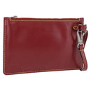 LOUIS VUITTON Epi Twist Bucket Pouch Pouch Red Silver LV Auth 196949-1
