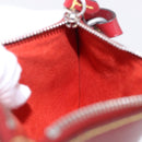 LOUIS VUITTON Epi Twist Bucket Pouch Pouch Red Silver LV Auth 196949-19