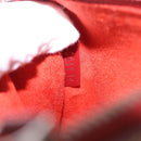 LOUIS VUITTON Epi Twist Bucket Pouch Pouch Red Silver LV Auth 196949-12