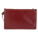LOUIS VUITTON Epi Twist Bucket Pouch Pouch Red Silver LV Auth 196949-2