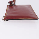 LOUIS VUITTON Epi Twist Bucket Pouch Pouch Red Silver LV Auth 196949-4