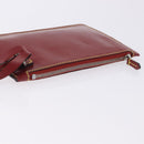 LOUIS VUITTON Epi Twist Bucket Pouch Pouch Red Silver LV Auth 196949-6
