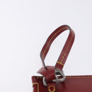 LOUIS VUITTON Epi Twist Bucket Pouch Pouch Red Silver LV Auth 196949-8