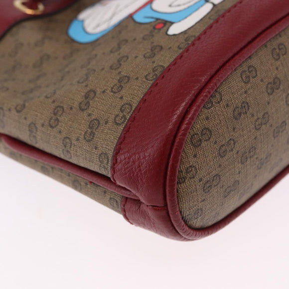 GUCCI Micro GG Supreme Fujiko-Pro Bag PVC Beige Gold 647801 Auth 196955M
