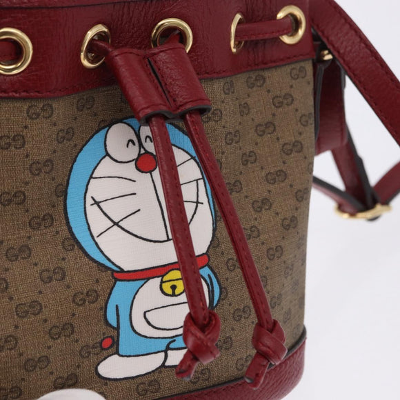 GUCCI Micro GG Supreme Fujiko-Pro Bag PVC Beige Gold 647801 Auth 196955M