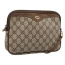 GUCCI GG Supreme Shoulder Bag PVC Beige Gold 56 02 068 Auth 196956-1