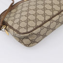 GUCCI GG Supreme Shoulder Bag PVC Beige Gold 56 02 068 Auth 196956-11