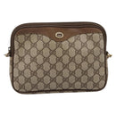 GUCCI GG Supreme Shoulder Bag PVC Beige Gold 56 02 068 Auth 196956-2