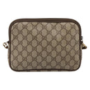 GUCCI GG Supreme Shoulder Bag PVC Beige Gold 56 02 068 Auth 196956-3